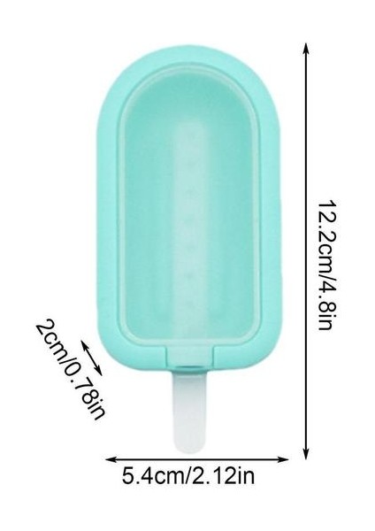 Yeşil Popsicle Dıy Dondurma Yapımı Kalıp Gıda Sınıfı Silikon Buz Küpü Makineleri Tepsi Kalıp Popsicle Araçları Mutfak Aletleri (Yurt Dışından)