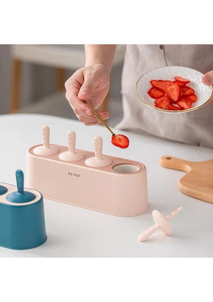 Mavi 4 In 1 Dondurma Sandviç Makineleri Koni Tutucular Dondurma Makineleri Dondurma Çubukları Mutfak Aletleri Dondurma Araçları Diy Popsicle Kalıp (Yurt Dışından)