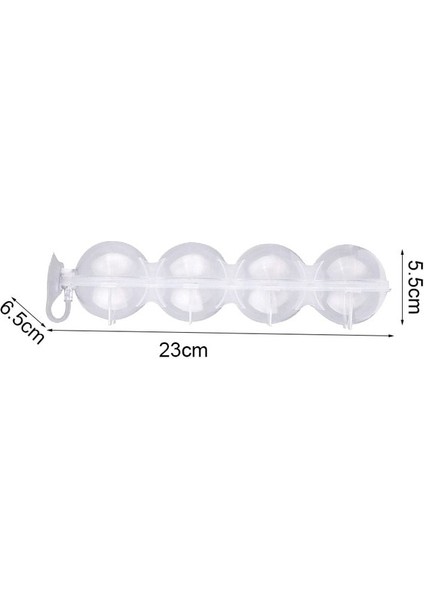 Gri L-23X6.5X5.5CM 4 Delik Buz Küpü Makinesi Yuvarlak Buz Hokeyi Kalıp Viski Kokteyl Votka Topu Buz Kalıp Bar Parti Mutfak Buz Kutusu Dondurma Makinesi Aracı (Yurt Dışından)
