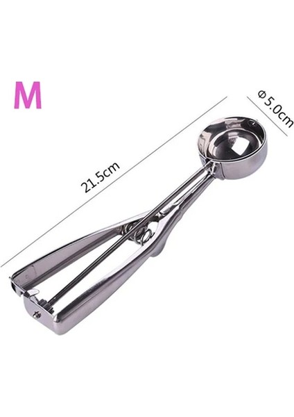 M 1 Adet Dondurma Kaşık Metal Paslanmaz Çelik Mutfak Aletleri Yapmak 4/5/6 cm 3 Boyutu Seçmek Için Patates Karpuz Kaşık (Yurt Dışından)