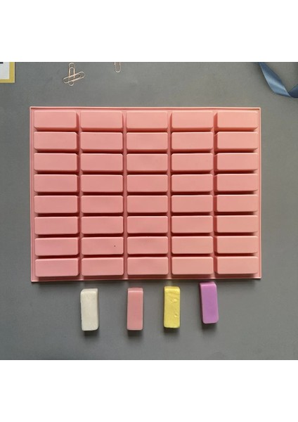 011 Pembe 40 Delik Dikdörtgen Gıda Sınıfı Silikon Buz Küpü Kalıp Viski Çikolata Buz Kalıbı Kare Şeklinde Dıy Kalıp Çikolata Kalıp (Yurt Dışından) fiyatları