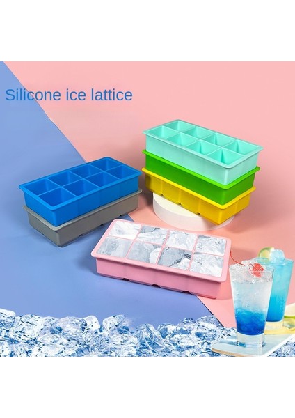 Purple-8 Izgaralar 8 Izgaralar Kapaksız Buz Küpü Kalıbı Silikon Buz Yapıcı Kare Büyük Viski Buz Tepsisi Kalıbı Dondurma Kalıbı Buz Kalıbı Dondurma Araçları (Yurt Dışından) fiyatları