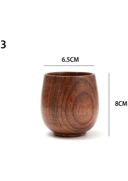 Stil 3 101-200ML Ahşap Bardaklar Büyük Göbek Bardaklar El Yapımı Doğal Ladin Ahşap Bardaklar Bira Çay Bardağı Kahve Süt Su Bardağı Mutfak Bar Drinkware (Yurt Dışından)