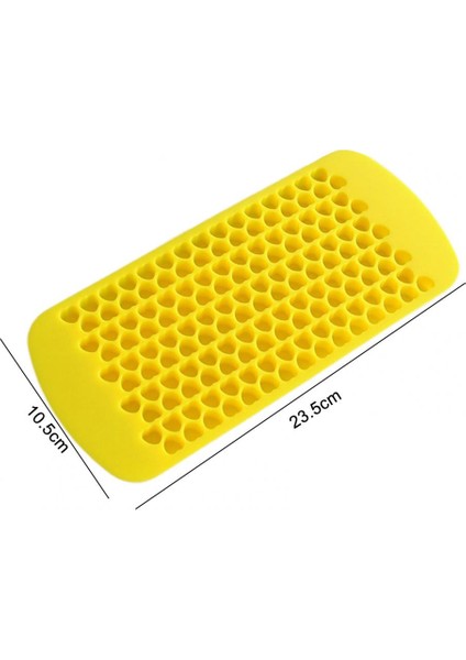 Sarı Buz Küpü Tepsi Mini Kalp Tasarımları Buz Küpü Makinesi Süper Yumuşak Silikon 150 Izgaralar Buz Küpü Makinesi Kalıp Mutfak Malzemeleri Ev Için (Yurt Dışından)
