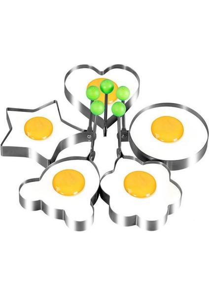 Yuvarlak Yuvarlak Omlet Aksesuarları Paslanmaz Çelik Haşlanma Önleyici Mutfak Ev Dönebilen Araçları Aşk Omlet Aile Kızarmış Yumurta Kalıp (Yurt Dışından) fırsatları