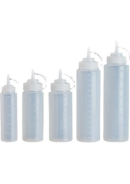 250ML Kırmızı Çeşni Sıkma Şişeleri, Ketçap Hardal Mayo Sıcak Soslar Zeytinyağı Şişeleri Mutfak Aletleri Için (Yurt Dışından)