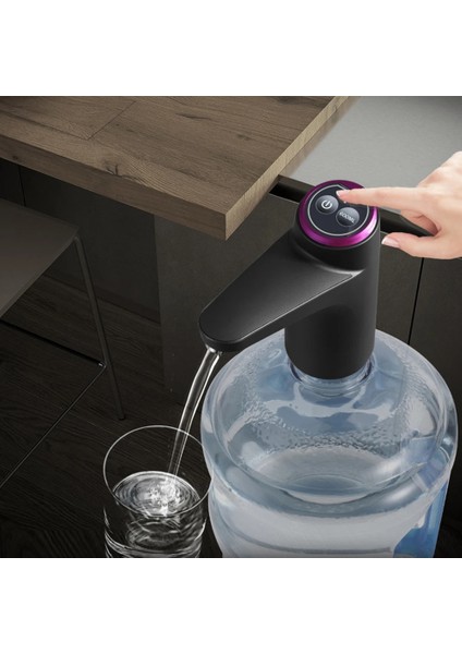 Yeşil USB Şarj Edilebilir Elektrikli Akıllı Su Sebili Pompası Dilsiz Otomatik Içme Suyu Şişesi Namlulu Su Şişesi Anahtarı Pompası Tabanı ile (Yurt Dışından) indirimleri