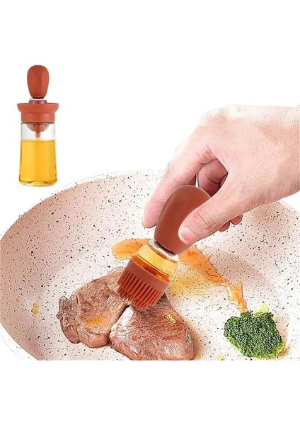 Barbekü Fırçalı Kırmızı Yağ Dispenseri Şişesi 2'si 1 Arada Cam Zeytinyağı Dispenseri Şişesi Sıkma Yağ Şişesi Pişirme Için Yağ Dispenseri (Yurt Dışından) fiyatları