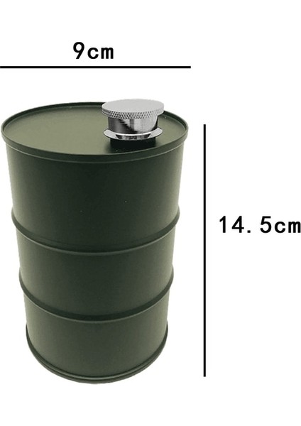 Yeşil 701-800 ml Yağ Varil Cep Şişesi Paslanmaz Çelik Karaf Seyahat Yürüyüş Için Taşınabilir Şarap Şişesi Barbekü Sızdırmaz Su Deposu (Yurt Dışından)