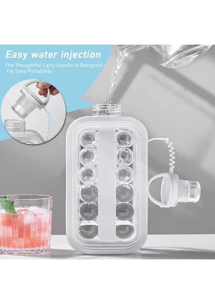 Küçük Beyaz 2 In 1 Taşınabilir Silikon Buz Topu Makinesi Su Isıtıcısı Yaratıcı Buz Küpü Kalıp Mutfak Bar Alet Buz Hokeyi Kafes Yapma Aracı Su Isıtıcısı (Yurt Dışından) modelleri