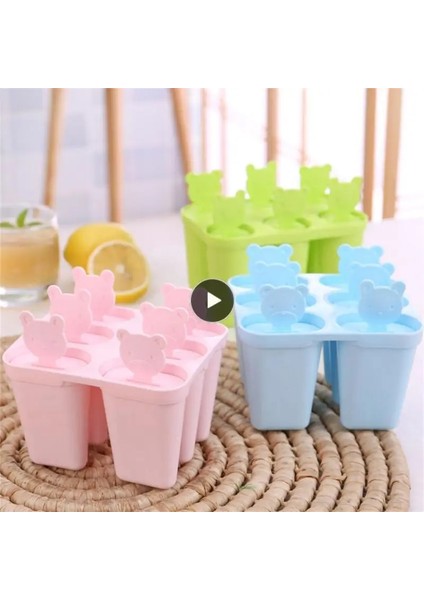 05 Diy Dondurma Kalıp Ayı Kafa Ev Yapımı Model Yeni Dondurulmuş Silikon Kalıp Mutfak Aksesuarları Buz Hokeyi Buz Kalıp Karikatür Buz Kalıbı (Yurt Dışından)