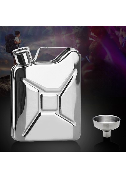 Paslanmaz Çelik 6 Oz Bidon Yağ Bidon Likör Cep Şişesi Yaratıcı Karaf Paslanmaz Çelik Bidon Yakıt Benzinli Benzin Bidonu (Yurt Dışından) fırsatları