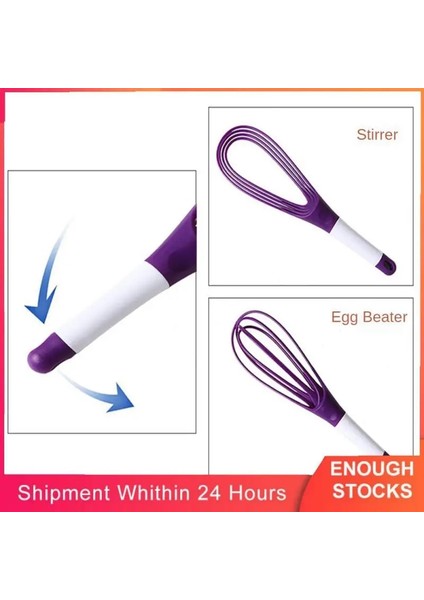 Siyah 22 cm 1 Adet Yumurta Çırpma Çok Yönlü Süt Köpürtücü El Itme Mikser Karıştırıcı Karıştırma El Itme Çırpma Taşınabilir Manuel Yumurta Çırpıcı Yumurta Araçları (Yurt Dışından)