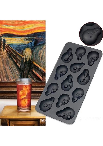 Beyaz-10 Delik 10/12 Hücreler Kafatası Buz Küpü Kalıp Silikon Buz Küpü Tepsi Buz Küpü Makinesi Dıy Viski Kokteyl Buz Topu Kalıp Çikolata Pasta Kalıp (Yurt Dışından) fiyatları