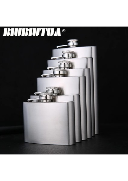7 Oz Gümüş Bıubıutua 4 5 7 8 9 10 12 Oz Paslanmaz Çelik Mini Cep Şişesi Likör Viski Açık Taşınabilir Cep Şişeleri Alkol Hediye Şişesi (Yurt Dışından) indirimleri
