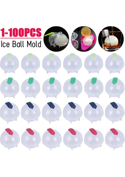 1 Adet Rastgele Renk 5 cm Yuvarlak Top Buz Küpü Kalıp Dıy Dondurma Yapma Makinesi Plastik Buz Kalıp Viski Buz Kalıbı Bar Aracı Mutfak Gadget Aksesuarları (Yurt Dışından)