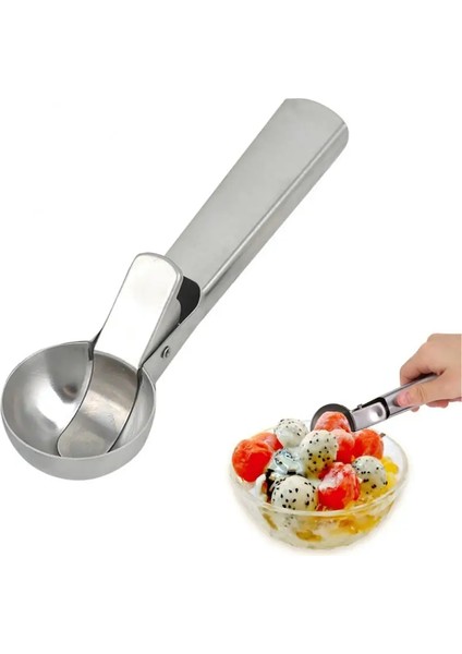 Siyah 304 Paslanmaz Çelik Dondurma Kaşığı Çift Amaçlı Dondurma Topu Kepçe Meyve Kaşığı Kalınlaşmış Dondurma Kaşığı Mutfak Malzemeleri (Yurt Dışından) fırsatları