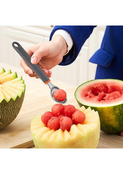 Basın Kepçe Metal Dondurma Kaşık Paslanmaz Çelik Dondurma Kazıcı Yapışmaz Meyve Buz Topu Makinesi Ev Karpuz Topu Kaşık Aracı (Yurt Dışından) indirimleri
