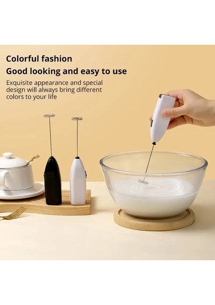 Beyaz Beyaz Elektrikli Yumurta Çırpıcı Süt Köpürtücü Kahve Ev Mutfak Mini Paslanmaz Çelik Kahve Süt Çay Blender (Yurt Dışından) fırsatları