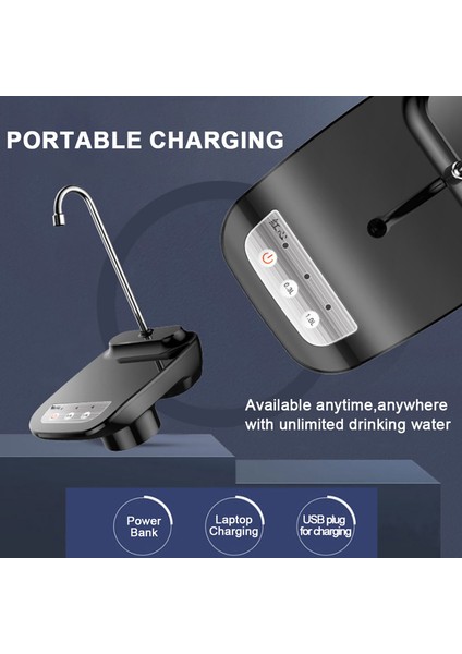 Beyaz USB Elektrikli Içme Suyu Pompası Kantitatif Taşınabilir Varil Su Sebilleri Tepsi ile Çok Fonksiyonlu Mutfak Aksesuarları (Yurt Dışından) modelleri