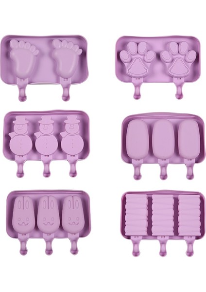 Gülümseme Silikon Dondurma Kalıbı Popsicle Kalıp Sevimli Karikatür Hayvan Kapaklı ve Çubuklu Buz Pop Kalıp Yeniden Kullanılabilir Dıy Yapımı Yaz Favorileri (Yurt Dışından) modelleri