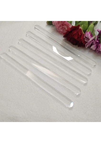 Şeffaf 10 Adet/takım Yüksek Kaliteli Akrilik Dondurma Çubukları Karıştırma Çubuğu Gıda Sınıfı Şeffaf Puding Yapma Kiti Popsicles Mutfak Aletleri (Yurt Dışından)