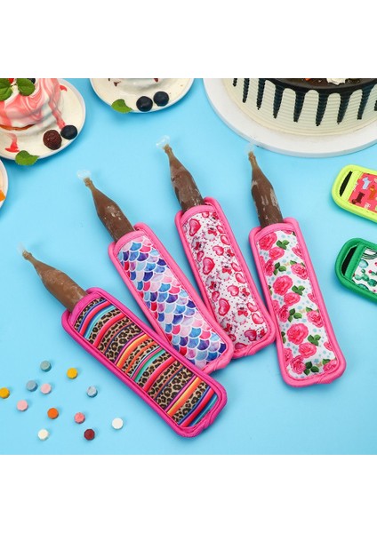 24 5 Adet Erime Önleyici Ev Renkli Soğutmalı Dondurma Çubuğu Kapağı Buzlu Kutup Tutucu Soğutucu Kol Dondurma Çubuğu Kapakları (Yurt Dışından) modelleri