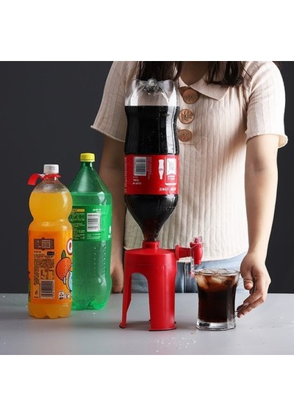 Kutu ile Yaratıcı Soda Kola Şişesi Baş Aşağı Içme Dağıtıcı Tasarrufu Su Içecek Dağıtıcıları Dokunun Parti Ev Bar Mutfak Gadget (Yurt Dışından)