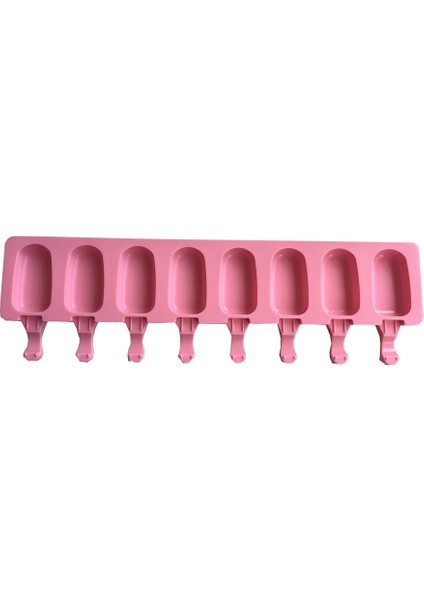 011 Pembe 8 Kavite Oval Silikon Popsicle Kalıp Dıy Kek Tatlı Jöle Puding Dondurma Küp Tepsi Bakeware Pan Dekorasyon Araçları (Yurt Dışından) fiyatları