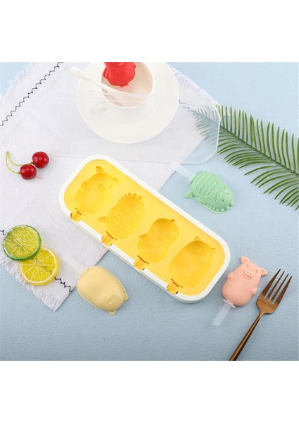 1633-032 Kendi Yapımı Dondurma Kalıbı Popsicle Kalıp Şekli Sevimli Yumuşak ve Sert Silikon Dondurma Kalıbı Dondurma Kalıbını Deforme Etmek Kolay Değildir (Yurt Dışından) fiyatları