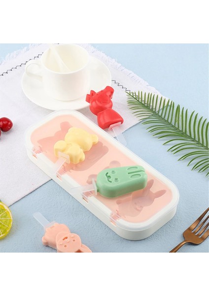 1633-032 Kendi Yapımı Dondurma Kalıbı Popsicle Kalıp Şekli Sevimli Yumuşak ve Sert Silikon Dondurma Kalıbı Dondurma Kalıbını Deforme Etmek Kolay Değildir (Yurt Dışından) modelleri