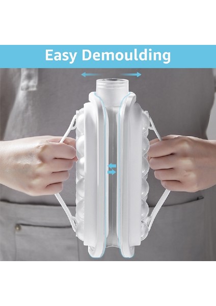 Beyaz Taşınabilir Silikon Buz Topu Yapma Su Isıtıcısı, Yaratıcı Buz Küpü Kalıp, Mutfak Bar Aletleri, Buz Hokeyi Kafes Aracı, 2'si 1 Arada (Yurt Dışından) fırsatları