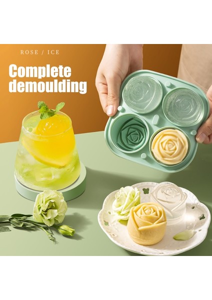 Yeşil Kedi Pençesi 3D Gül Kedinin Pençesi Buz Kalıpları 4 Delikli Küp Kalıp Büyük Buz Serin Küp Tepsileri Silikon Kauçuk Eğlenceli Büyük Buz Topu Yapımcısı Kapaklı Kalıp (Yurt Dışından) fiyatları