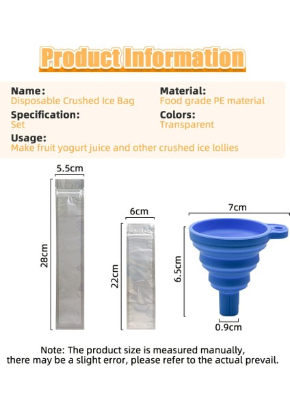 20 Adet 6X22 cm Tek Kullanımlık Buz Popsicle Kalıp Çanta Dondurucu Tüpler Zip Seals ile Yoğurt Çubukları Suyu Meyve Smoothies Dondurma Paketi Poşet Yapımı (Yurt Dışından)