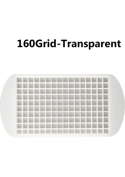 160 Izgara-Şeffaf 1 Adet 160 Izgara Mini Silikon Buz Tepsisi Buz Küpleri Katlanabilir Buz Kalıbı Buz Kırıcı Buz Izgara Tepsisi Küçük Kare Kalıp Buz Yapıcı Silikon Kalıp (Yurt Dışından)