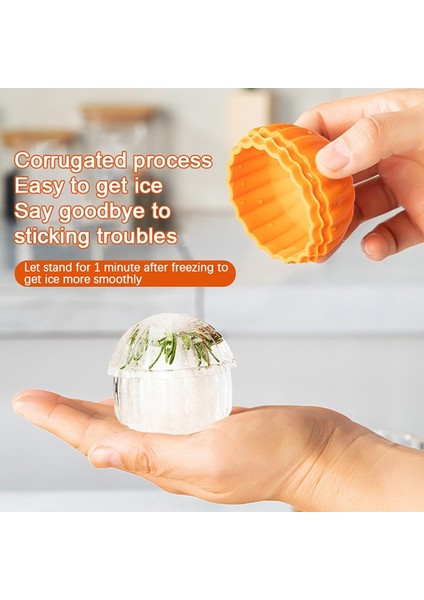 Mor 6.7 cm Gıda Sınıfı Silikon Buz Küpü Tepsi Yuvarlak Buz Küpü Kalıp Kaktüs Buz Topu Makinesi Kalıp Viski Küre Buz Topu Kalıp Mutfak Bar Araçları (Yurt Dışından) modelleri