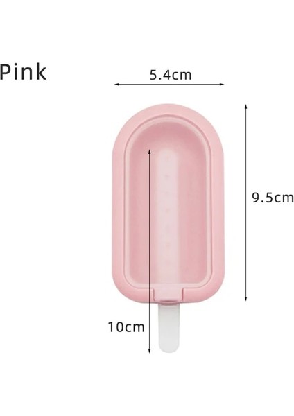 Pembe Yaratıcı Popsicle Kalıpları Yeniden Kullanılabilir Silikon Dondurma Kalıpları Dıy Ev Yapımı Buz Bar Popsicle Makinesi Parti Bar Dekor Için Kolay Bırakma (Yurt Dışından)