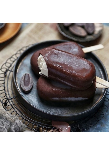 10 Çubuklu Kalp 2022 Tahta Çubuklu Silikon Dondurma Kalıbı Magnum Kek Kalıbı Kedi Pençesi Kalp Buz Pop Küp Popsicle Kalıpları Makinesi Dıy Buz Formu (Yurt Dışından)