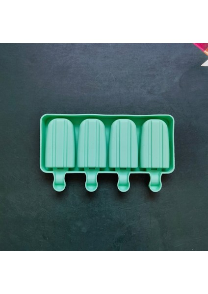 013 Yeşil Silikon Elips Dondurma Kalıp Dıy Çikolata Tatlı Popsicle Kalıpları Tepsi Buz Küpü Makinesi Ev Yapımı Araçları Yaz Parti Malzemeleri (Yurt Dışından) modelleri