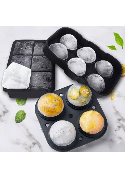 160 Küçük Top Kare Elmas Şekli Buz Küpü Kalıp Viski Şarap Büyük Buz Yapıcı Yeniden Kullanılabilir Büyük Yuvarlak Buz Küpleri Kapaklı Dondurucu Için Tepsi Kalıp (Yurt Dışından) modelleri