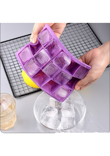 15 Izgaralar 15/24 Izgara Büyük Buz Küpü Kalıp Kolay Bırakılan Gıda Sınıfı Silikon Buz Küpü Kare Tepsi Dıy Buz Yapım Makinesi Buz Küpü Tepsi (Yurt Dışından) fiyatları