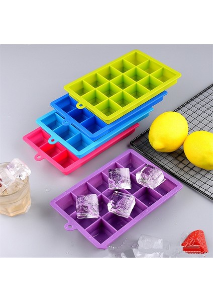 15 Izgaralar 15/24 Izgara Büyük Buz Küpü Kalıp Kolay Bırakılan Gıda Sınıfı Silikon Buz Küpü Kare Tepsi Dıy Buz Yapım Makinesi Buz Küpü Tepsi (Yurt Dışından) indirimleri