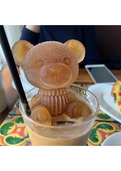 Ayı C Buz Küpü Makinesi Küçük Ayı Köpek Kafatası Tepsisi Dondurma Silikon Kalıp Serin Kalıp Viski Şarap Форма Для Льда Силиконовые Формы Формы (Yurt Dışından) modelleri