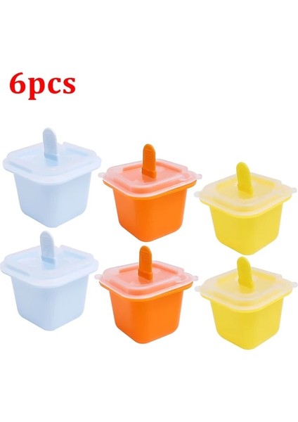 6 Adet Set 12X Kare Izgara Buz Küpü Kalıpları Gıda Sınıfı Silikon Dondurma Kalıp Tepsisi Sopa ile Dıy Jöle Puding Içecek Topu Makinesi Çocuklar Aperatif (Yurt Dışından) fiyatları
