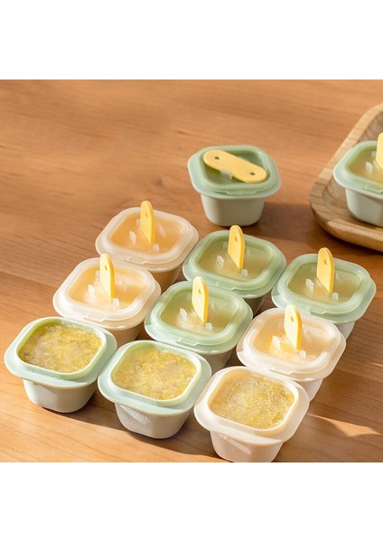 6 Adet Set 12X Kare Izgara Buz Küpü Kalıpları Gıda Sınıfı Silikon Dondurma Kalıp Tepsisi Sopa ile Dıy Jöle Puding Içecek Topu Makinesi Çocuklar Aperatif (Yurt Dışından) indirimleri