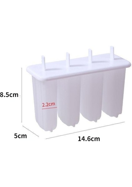 Stil 1 Dondurma Kalıbı 4 Buzlu Dondurma Kalıp Seti Buzlu Şeker Dondurma Kalıbı Buz Tepsisi Diy Dondurma Sopa ve Kapaklı Yeniden Kullanılabilir Mutfak Aracı (Yurt Dışından)