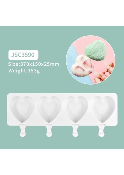 160 4/8 Hücre Magnum Silikon Kalıp Silikon Dondurma Kalıp Popsicle Kalıpları Dıy Dondurma Kalıp Buz Pop Maker Kalıp Buz Kalıbı (Yurt Dışından)