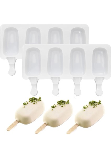 160 4/8 Hücre Magnum Silikon Kalıp Silikon Dondurma Kalıp Popsicle Kalıpları Dıy Dondurma Kalıp Buz Pop Maker Kalıp Buz Kalıbı (Yurt Dışından) modelleri