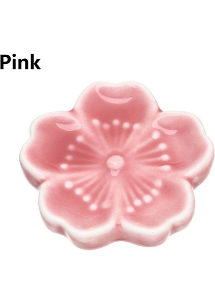 Pembe 01 Güzel Yaratıcı Seramik Çubuklarını Tutucu Japon Tarzı Çatal Standı Kaşık Çatal Dinlenme Sofra Ev Otel Depolama Malzemeleri (Yurt Dışından)