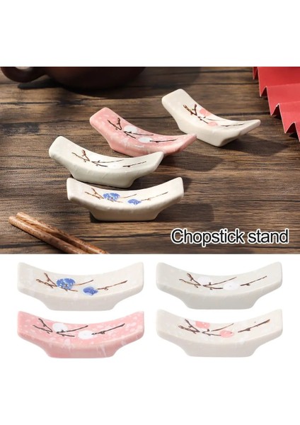 Pembe 01 Güzel Yaratıcı Seramik Çubuklarını Tutucu Japon Tarzı Çatal Standı Kaşık Çatal Dinlenme Sofra Ev Otel Depolama Malzemeleri (Yurt Dışından) modelleri